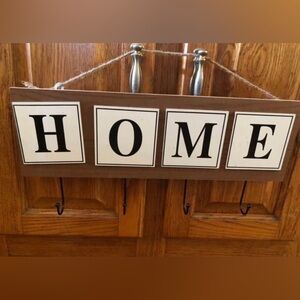 Brown and White HOME Wall Decor